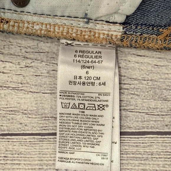 GAP Blue Jeans regular stretch Bermuda shorts /size 6 - Picture 9 of 9